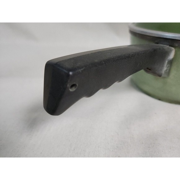 1.5 qt Vintage Club Sauce pan Aluminum Avocado Green 1-1/2 Quart Pot with Lid - Picture 4 of 11